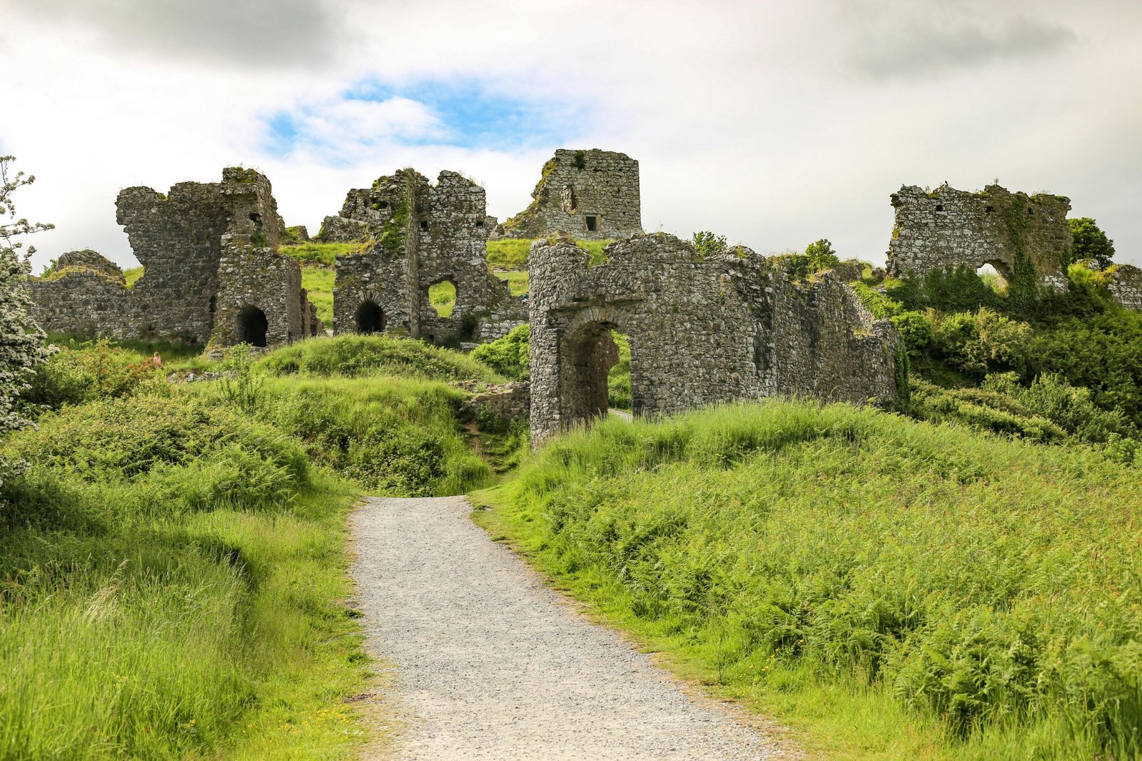 Rock of Dunamase ruins in County Laois, Ireland